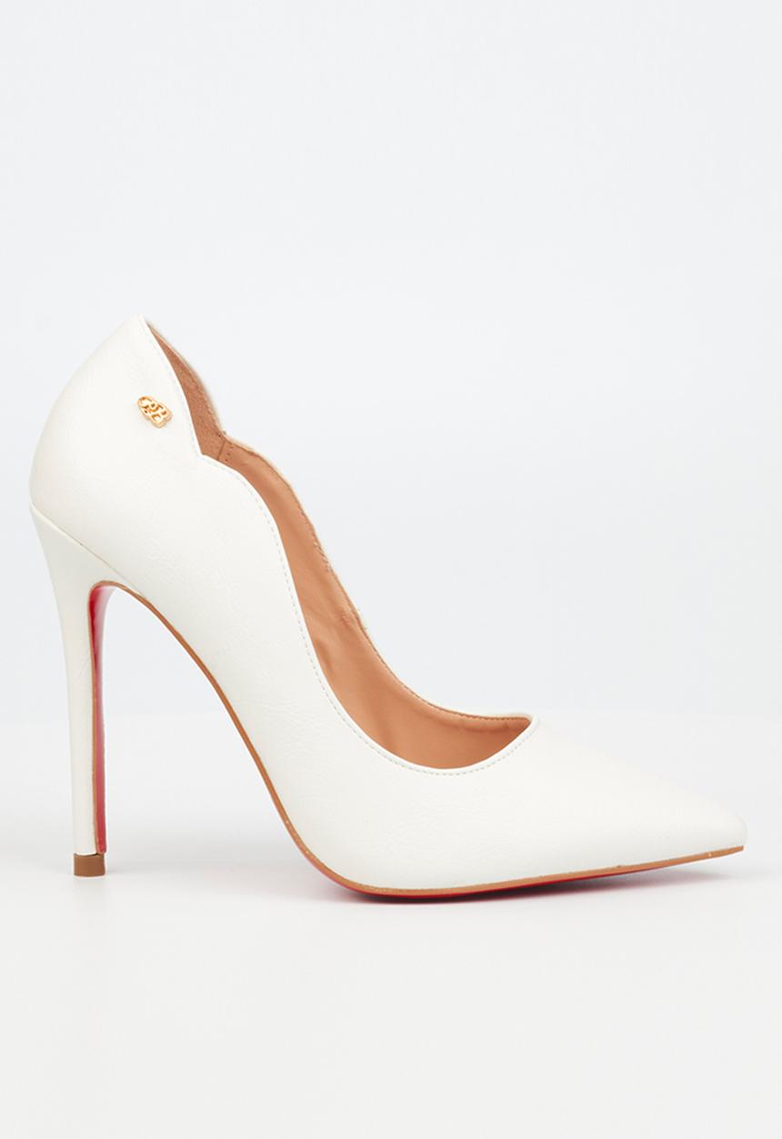 Miss Black - Lou9 court heel - white
