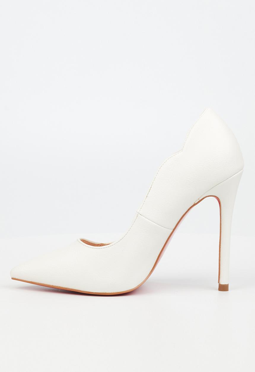 Miss Black - Lou9 court heel - white