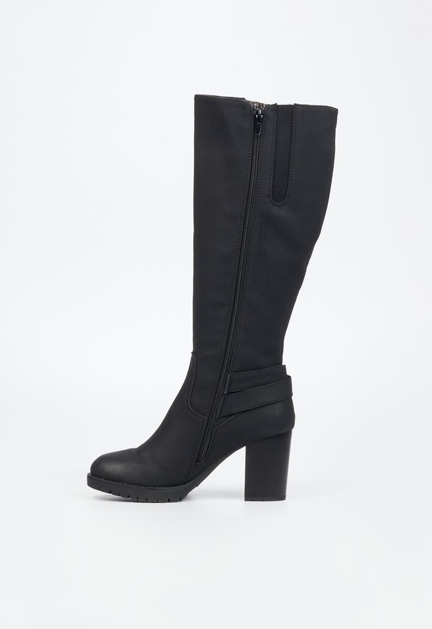 Miss Black - Delta 2 knee length boot - black