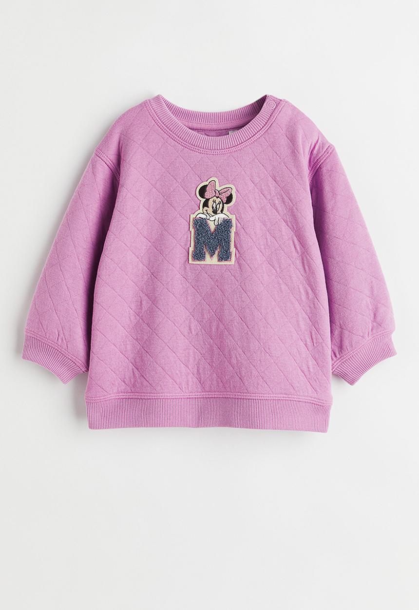 H&M - Printed sweatshirt - purple/minnie mouse