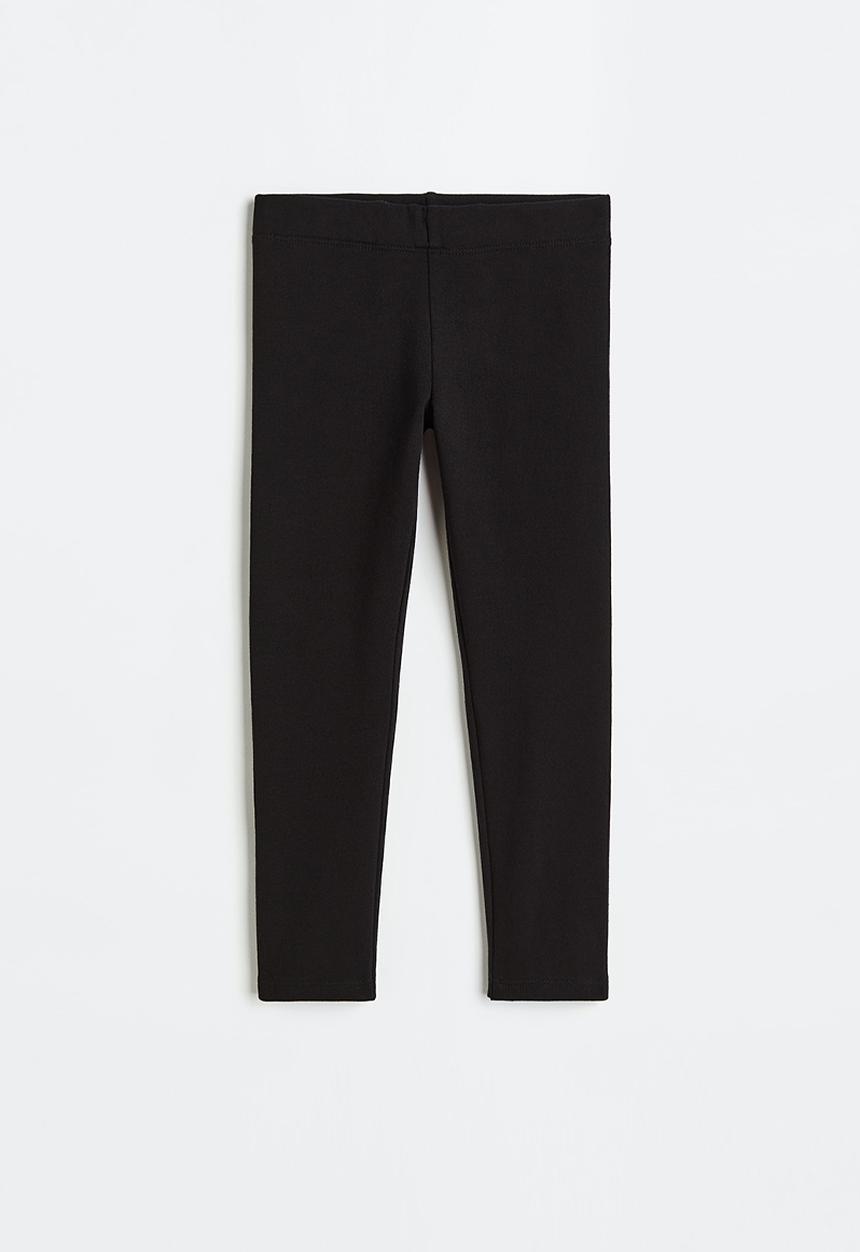 H&M - Brushed-inside leggings - black