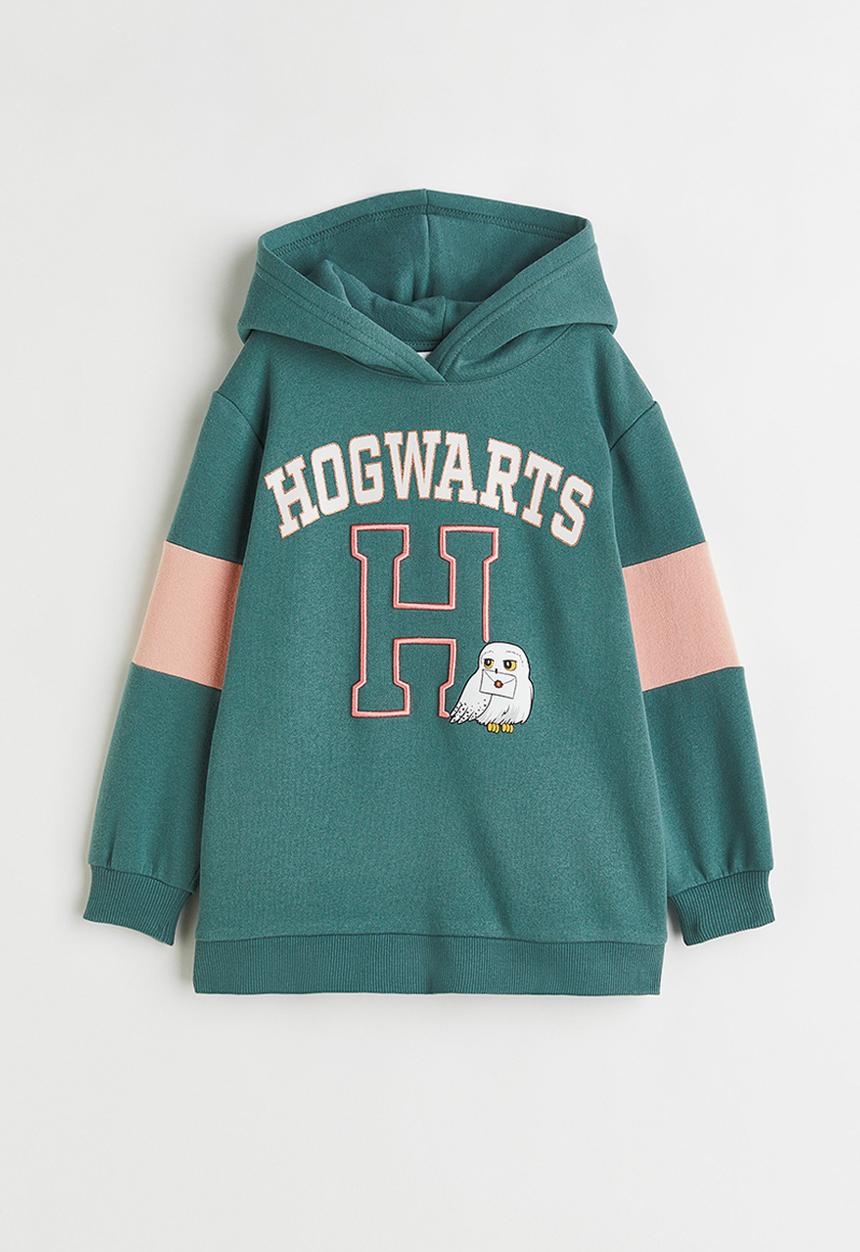 H&M - Printed hoodie - turquoise/harry potter