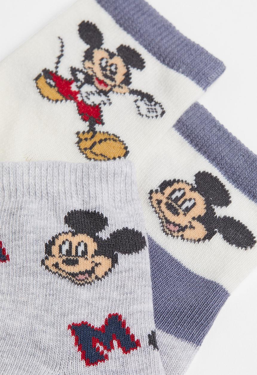H&M - 3 Pack motif-detail socks - multi