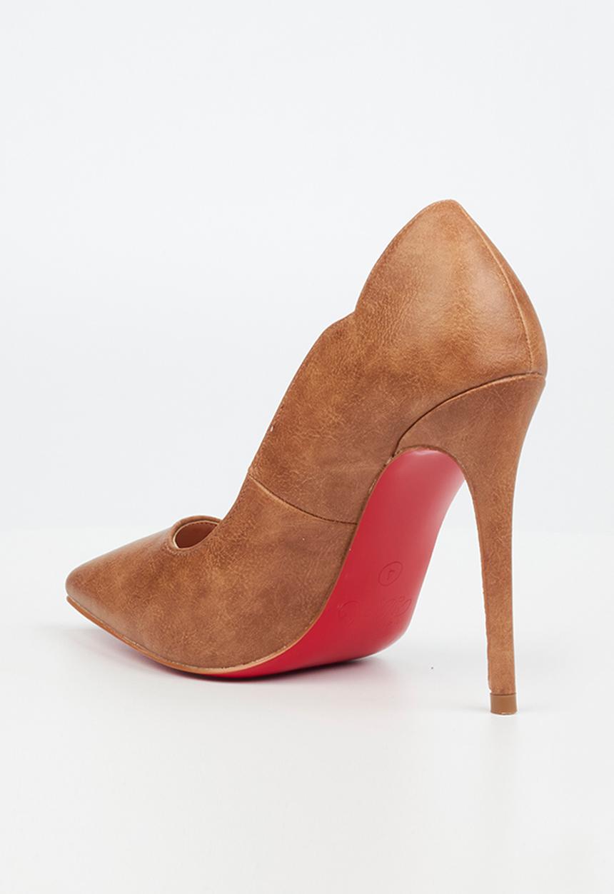 Miss Black - Lou9 court heel - brown