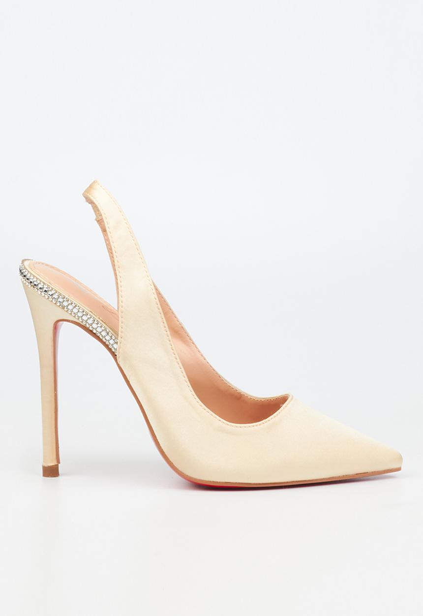 Miss Black - Lou 31 court heel - champagne