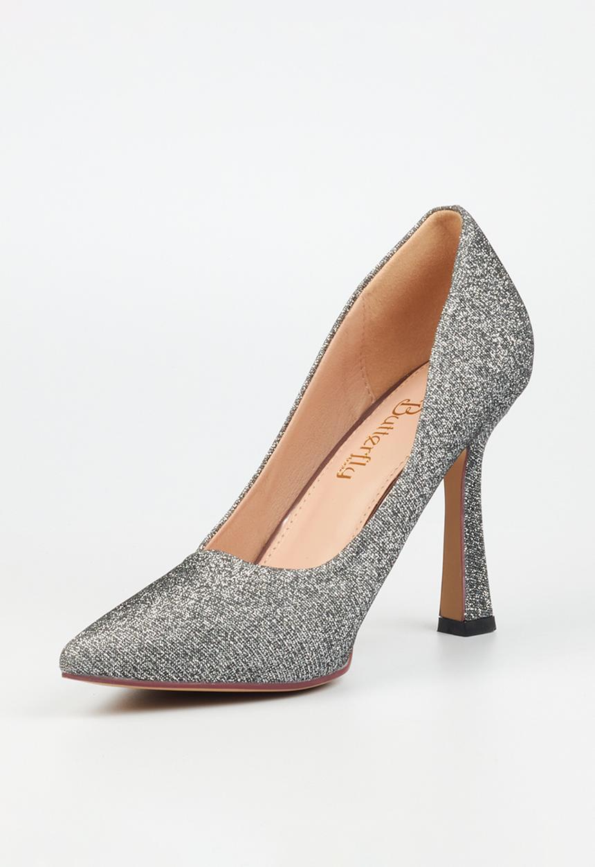 Butterfly Feet - Lexi 4 court heel - pewter