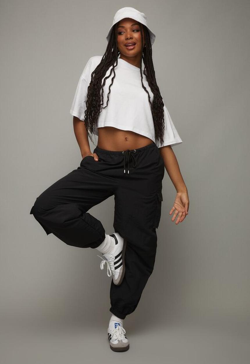 Factorie - Relaxed lightweight track pant - black