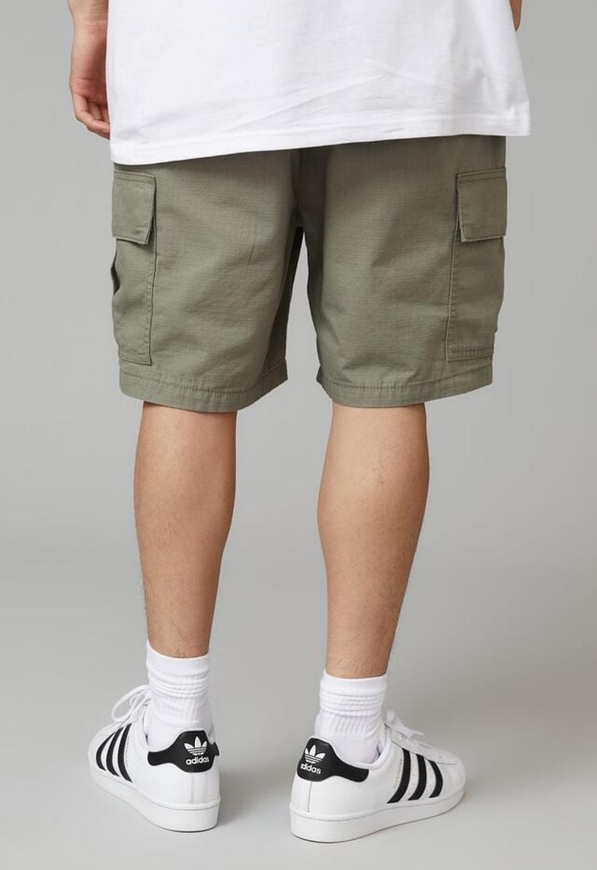 Factorie - Rip stop cargo short - dusty khaki