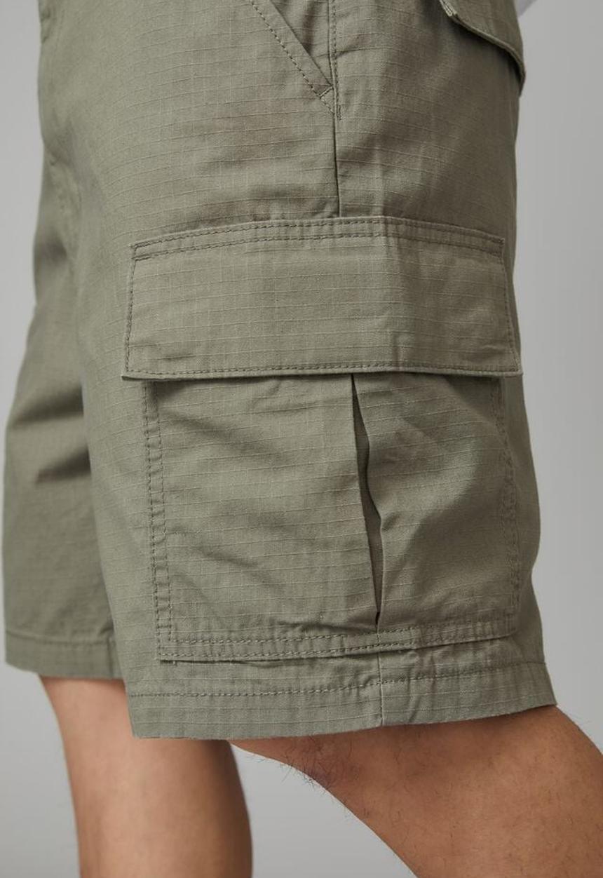 Factorie - Rip stop cargo short - dusty khaki