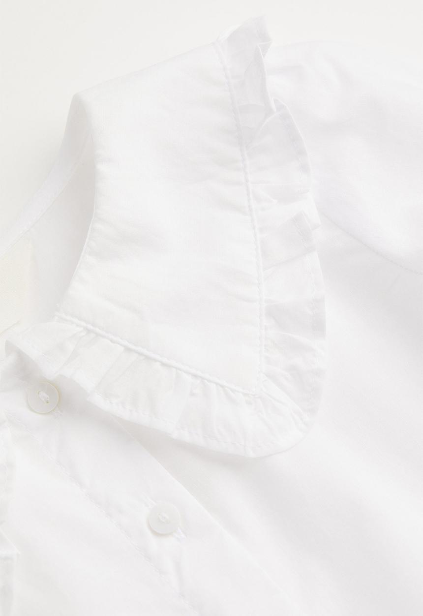 H&M - Frill-collared blouse - white