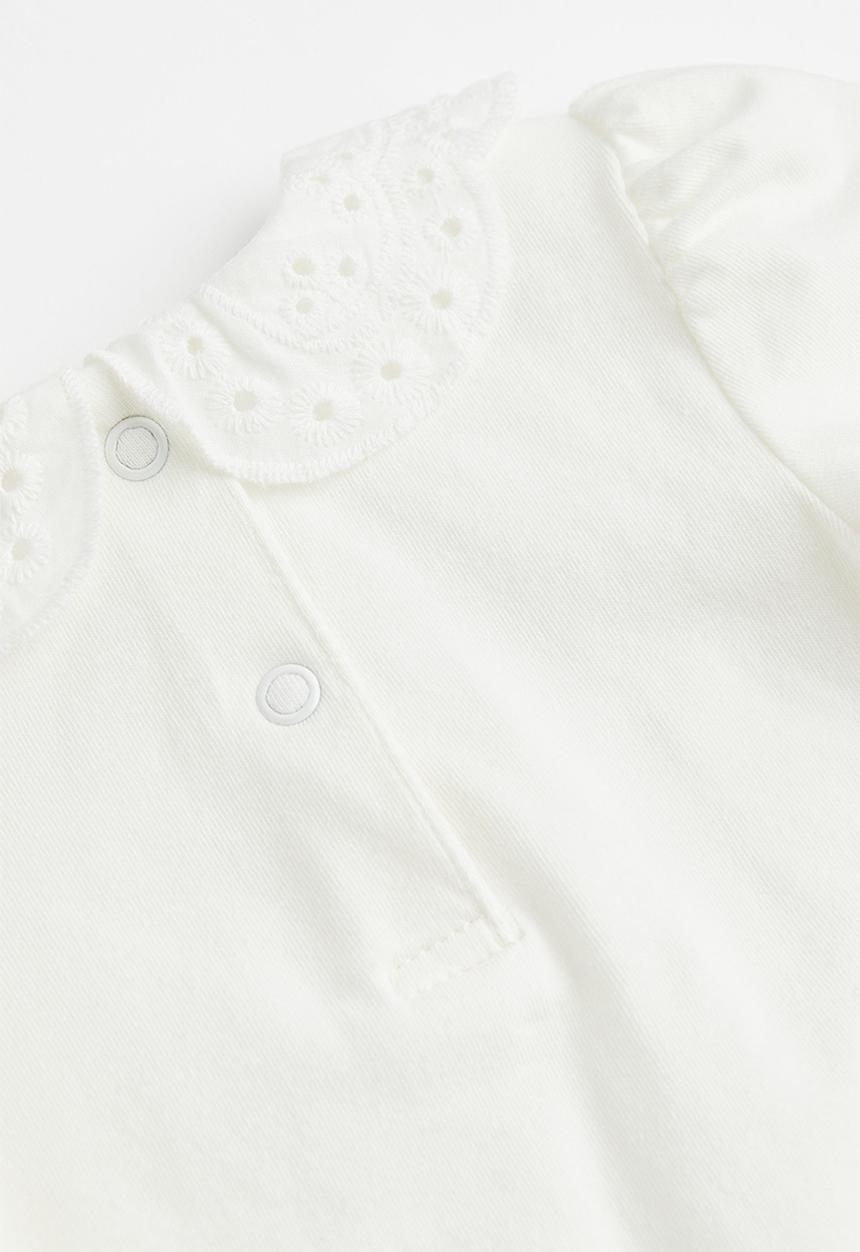 H&M - Collared bodysuit - white