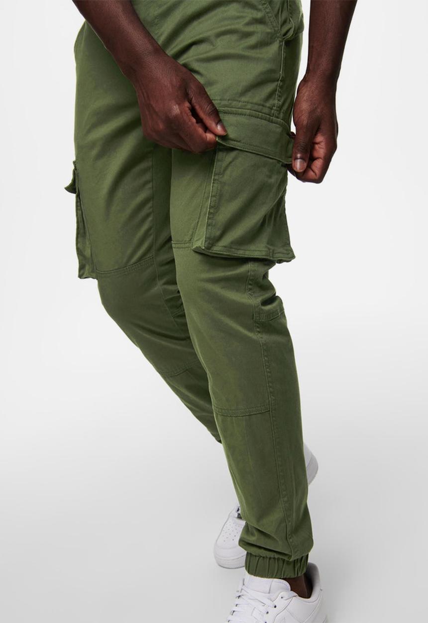 Only & Sons - Onscam stage cargo cuff pk - olive