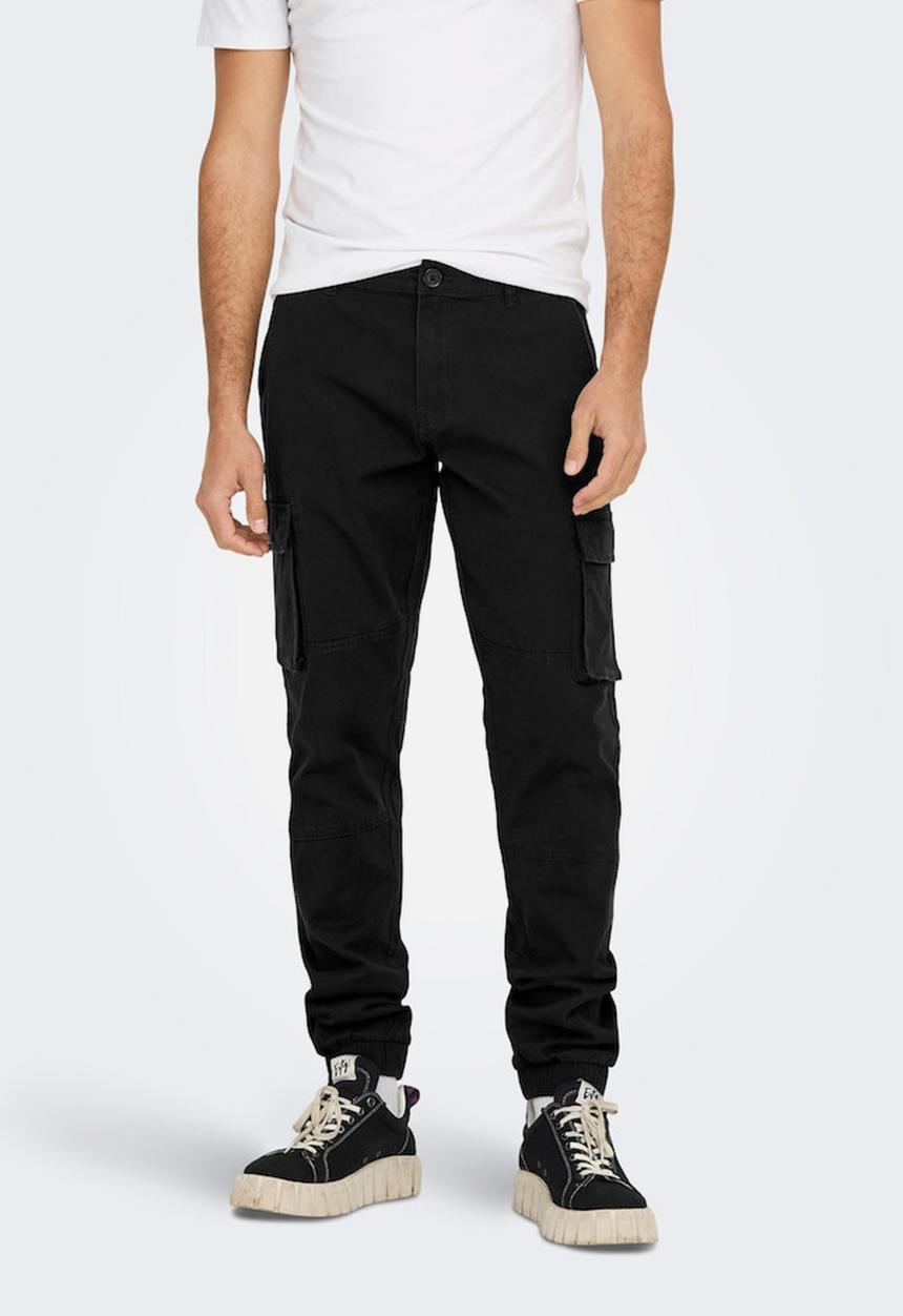 Only & Sons - Onscam stage cargo cuff pk - black
