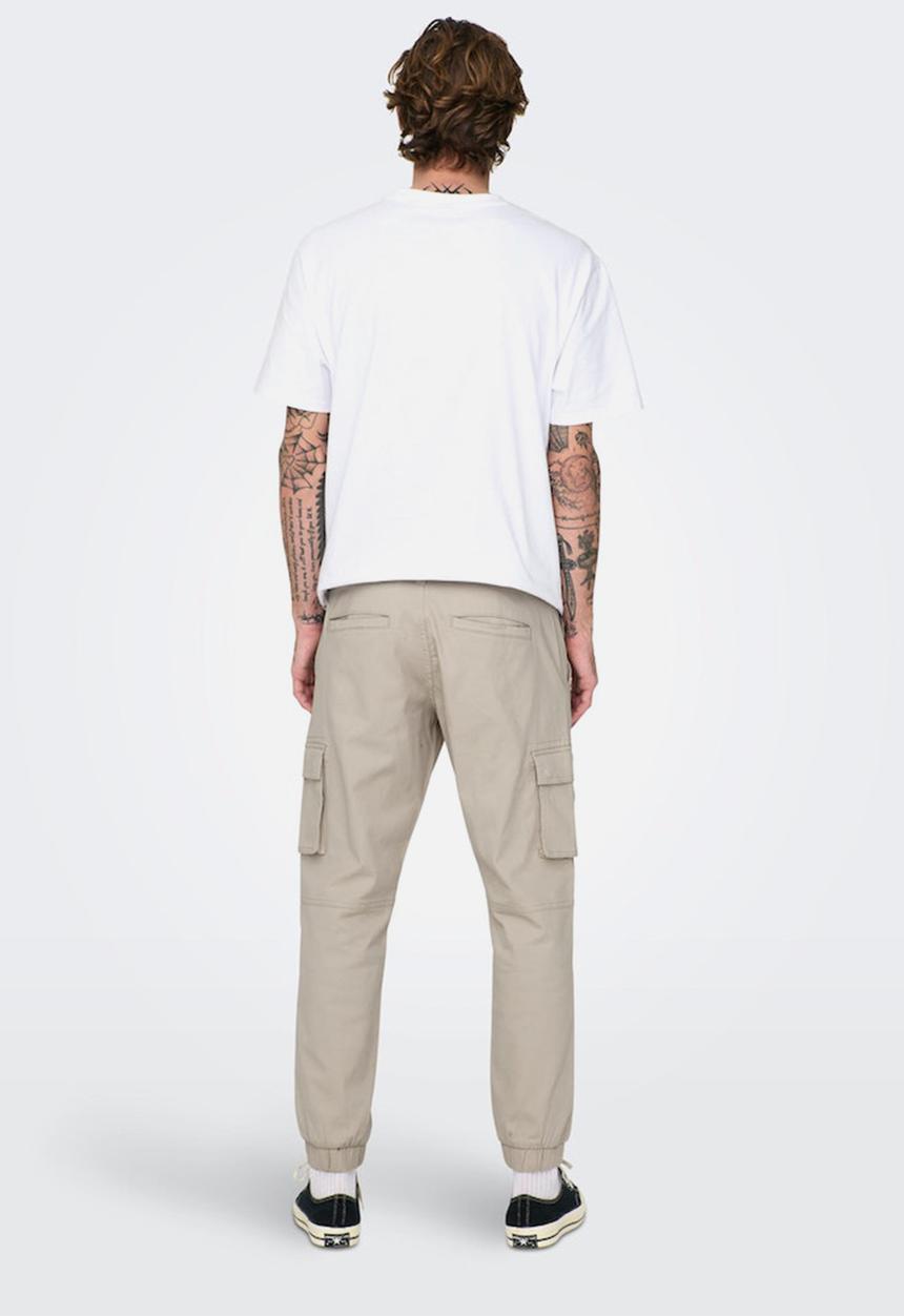 Only & Sons - Onscam stage cargo cuff pk - stone