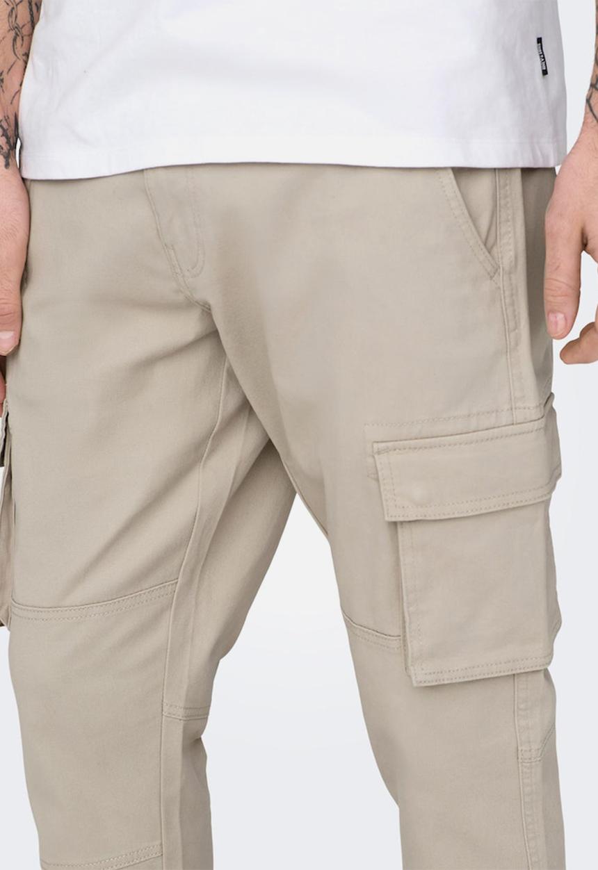 Only & Sons - Onscam stage cargo cuff pk - stone
