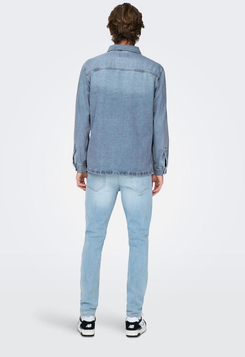 Only & Sons - Onssaka l. blue 4619 jacket vd - light blue