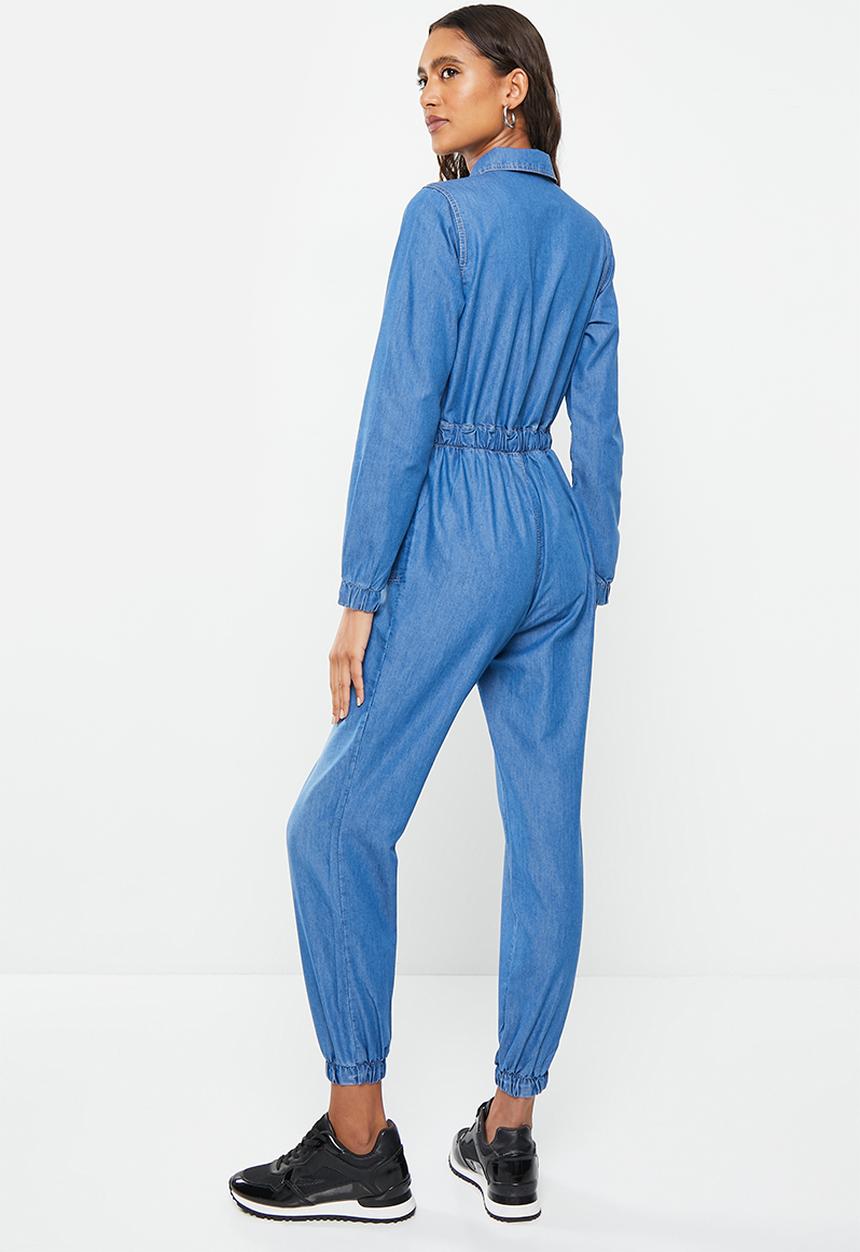 SISSY BOY - Denim bae: boiler jumpsuit - indigo