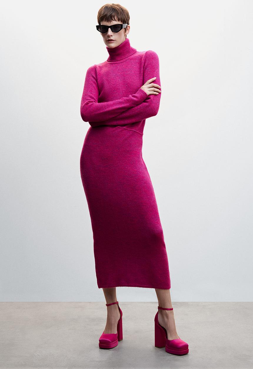 MANGO - Dress halle - bright pink