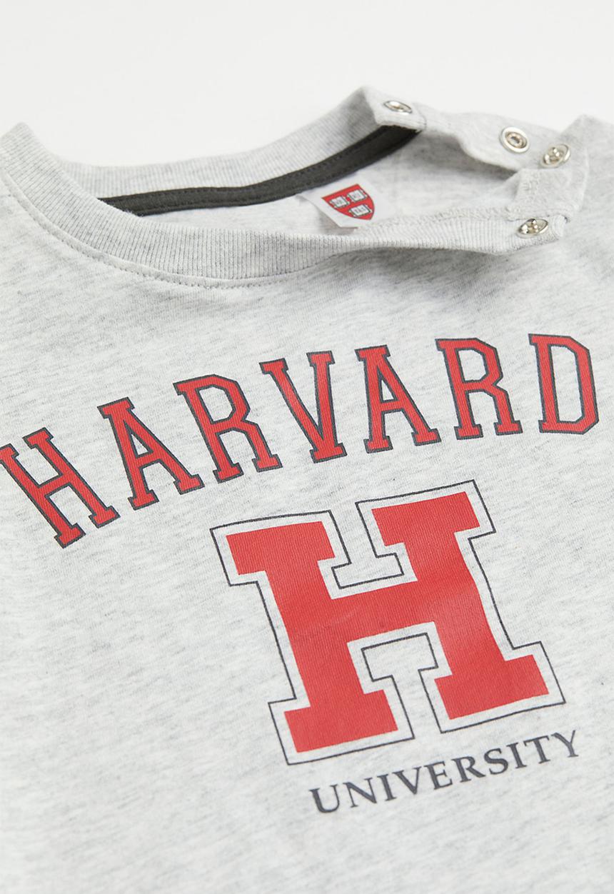 H&M - 2-Piece printed cotton set - light grey marl/harvard