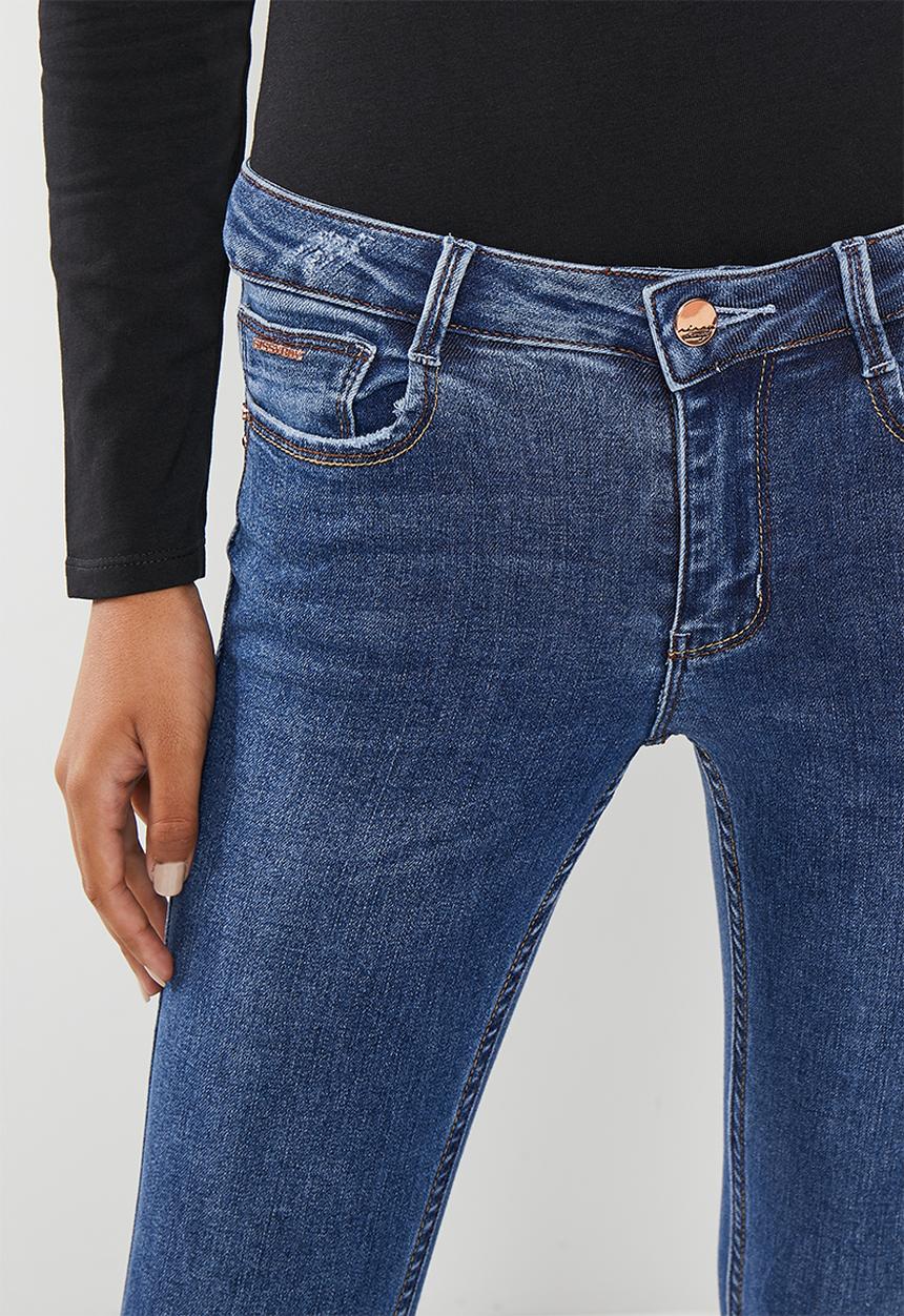 SISSY BOY - Twilight blue: jon jon basic skinny with patch - dark vintage