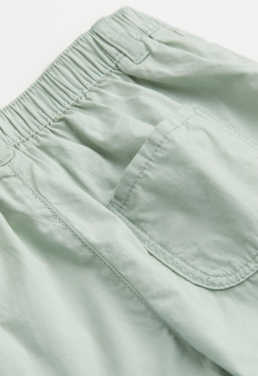 H&M - Cotton poplin shorts - light green