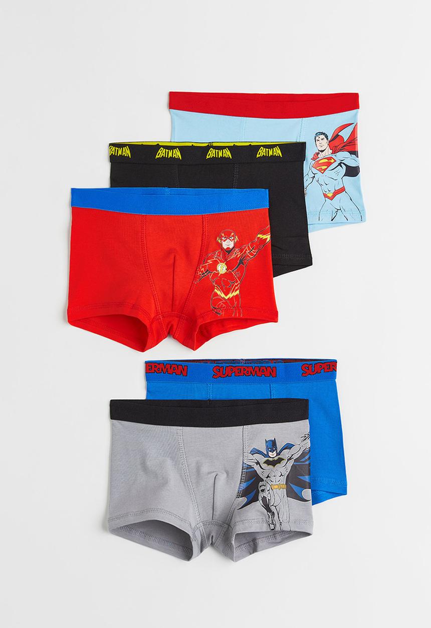 H&M - 5-Pack boxer shorts - light blue/justice league