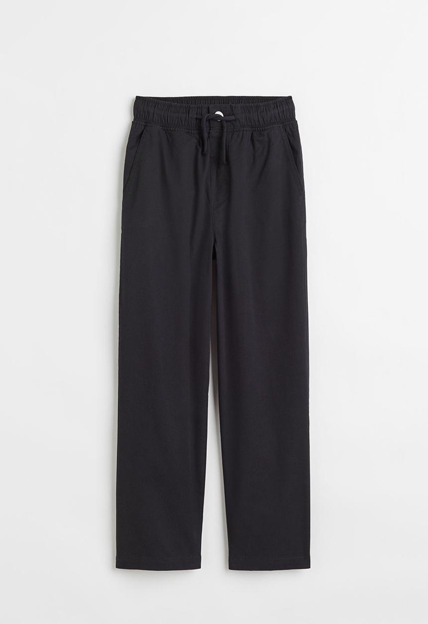 H&M - Cotton trousers - black