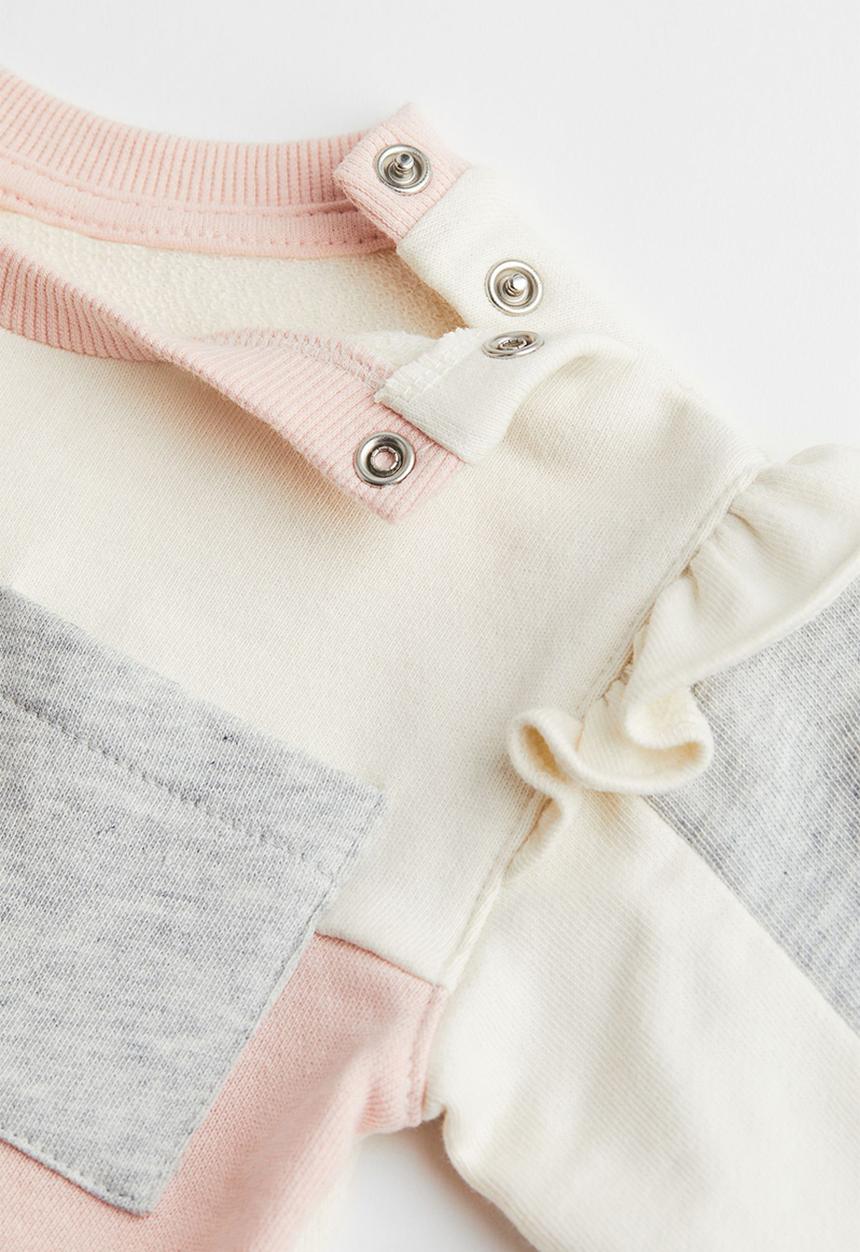 H&M - Sweatshirt - light pink/block-coloured