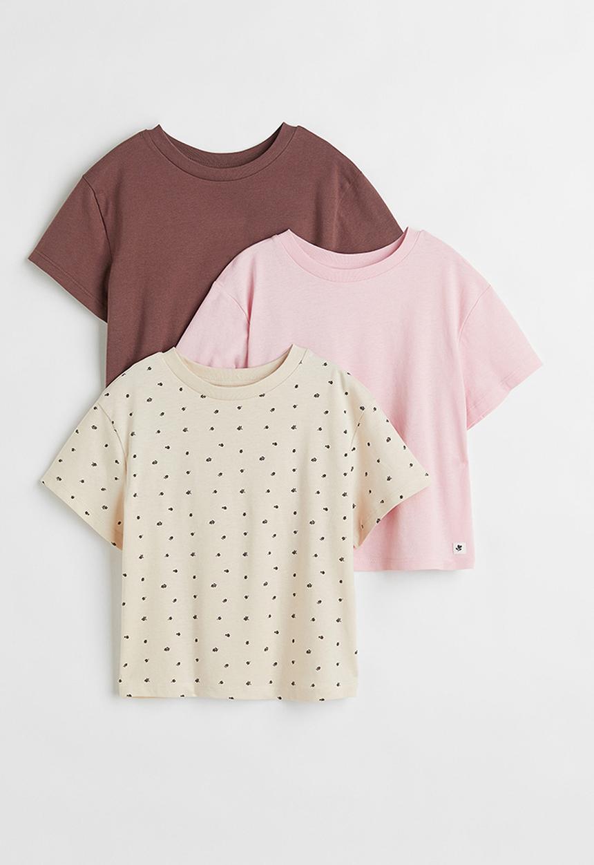 H&M - 3-pack cotton T-shirts - multi