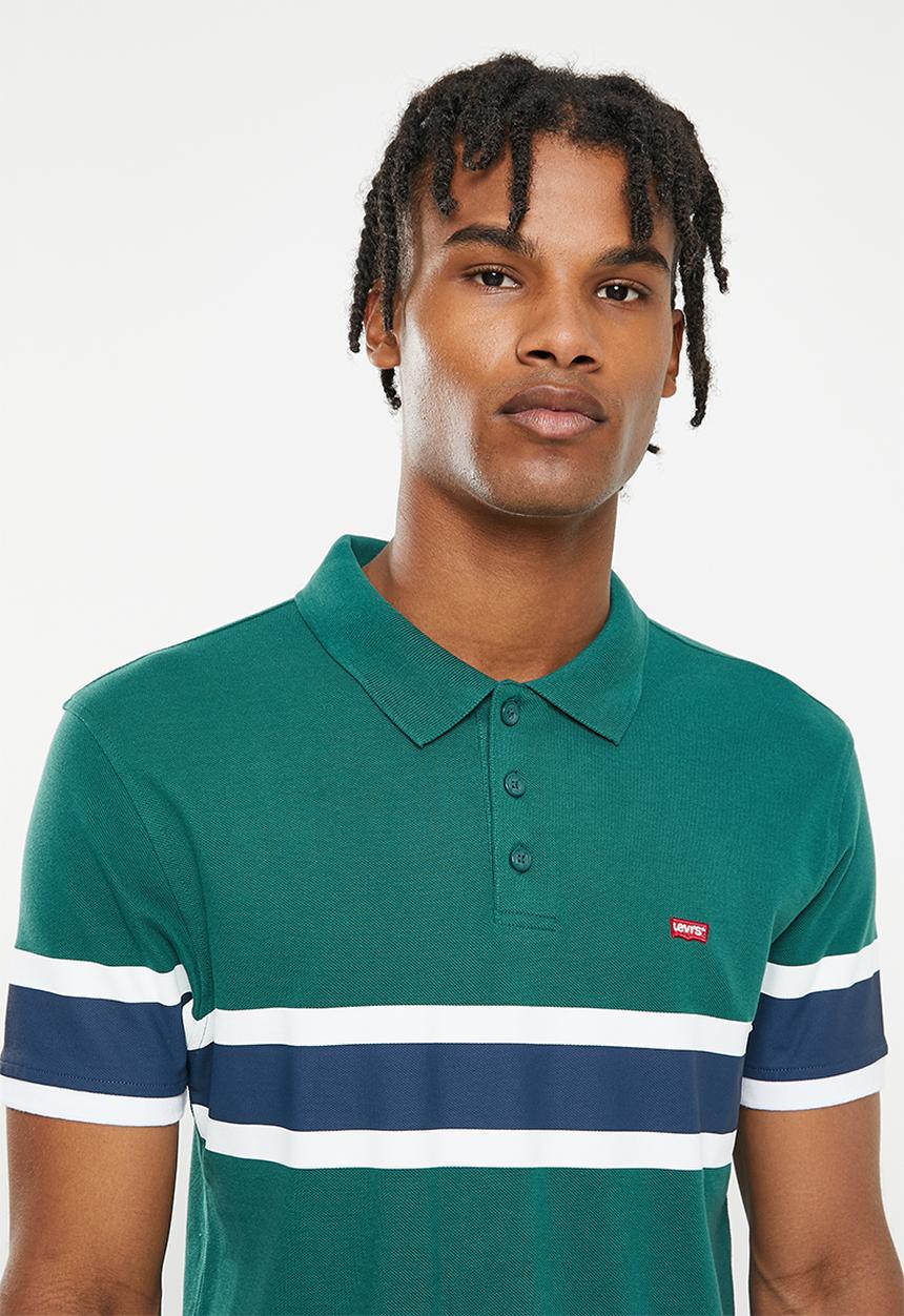 Levi’s® - Slim housemark polo - goal atlantic deep 