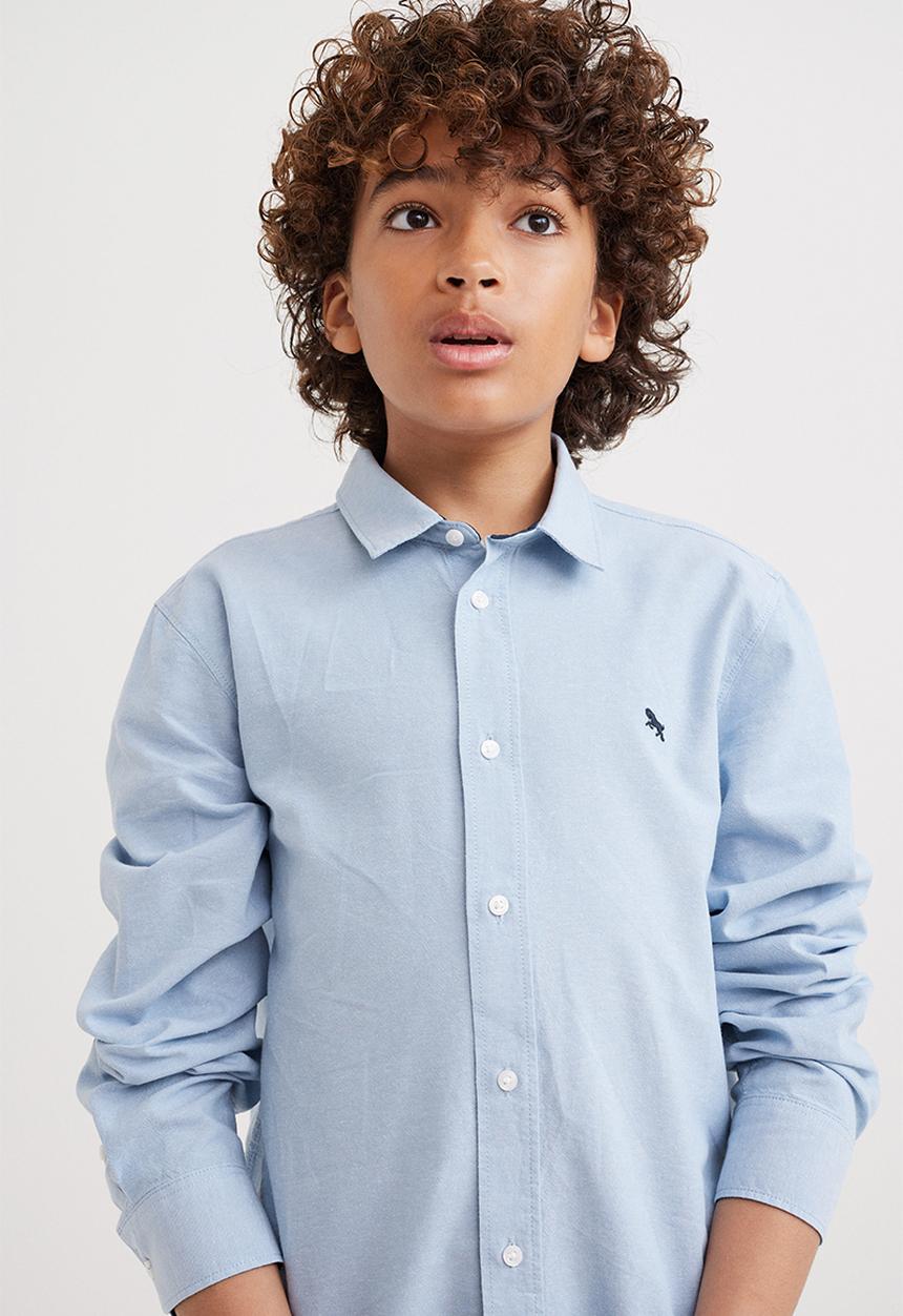 H&M - Cotton shirt - light blue