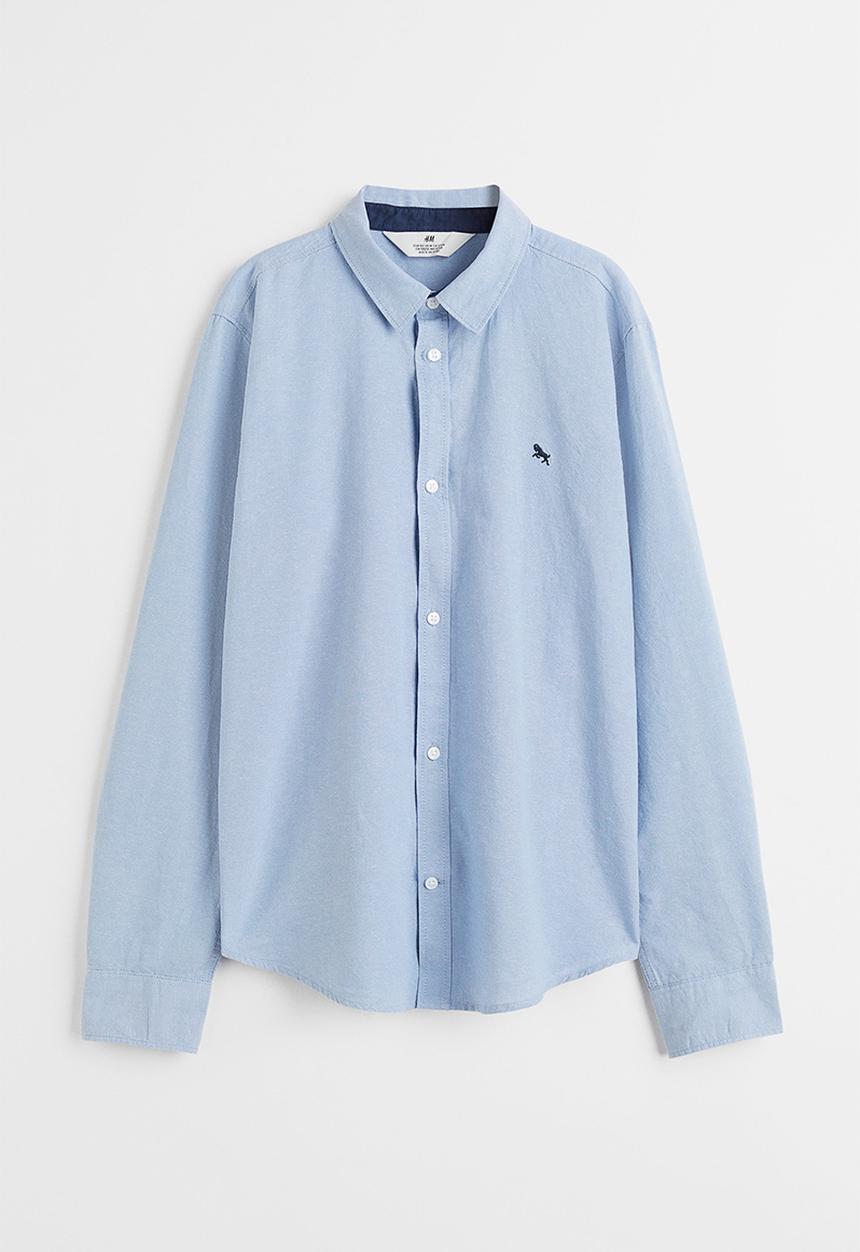 H&M - Cotton shirt - light blue