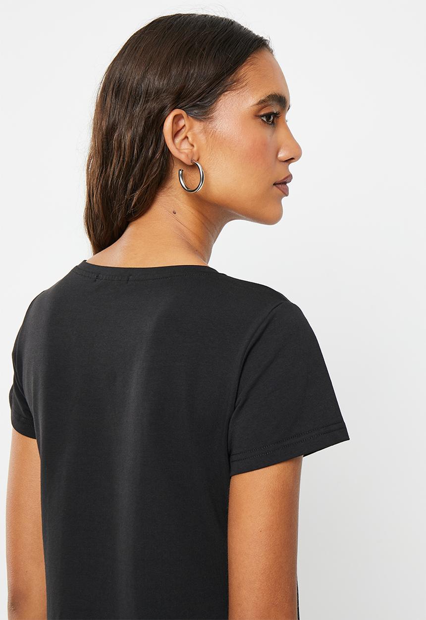 SISSY BOY - Heartland: regular fit top with short sleeves - black