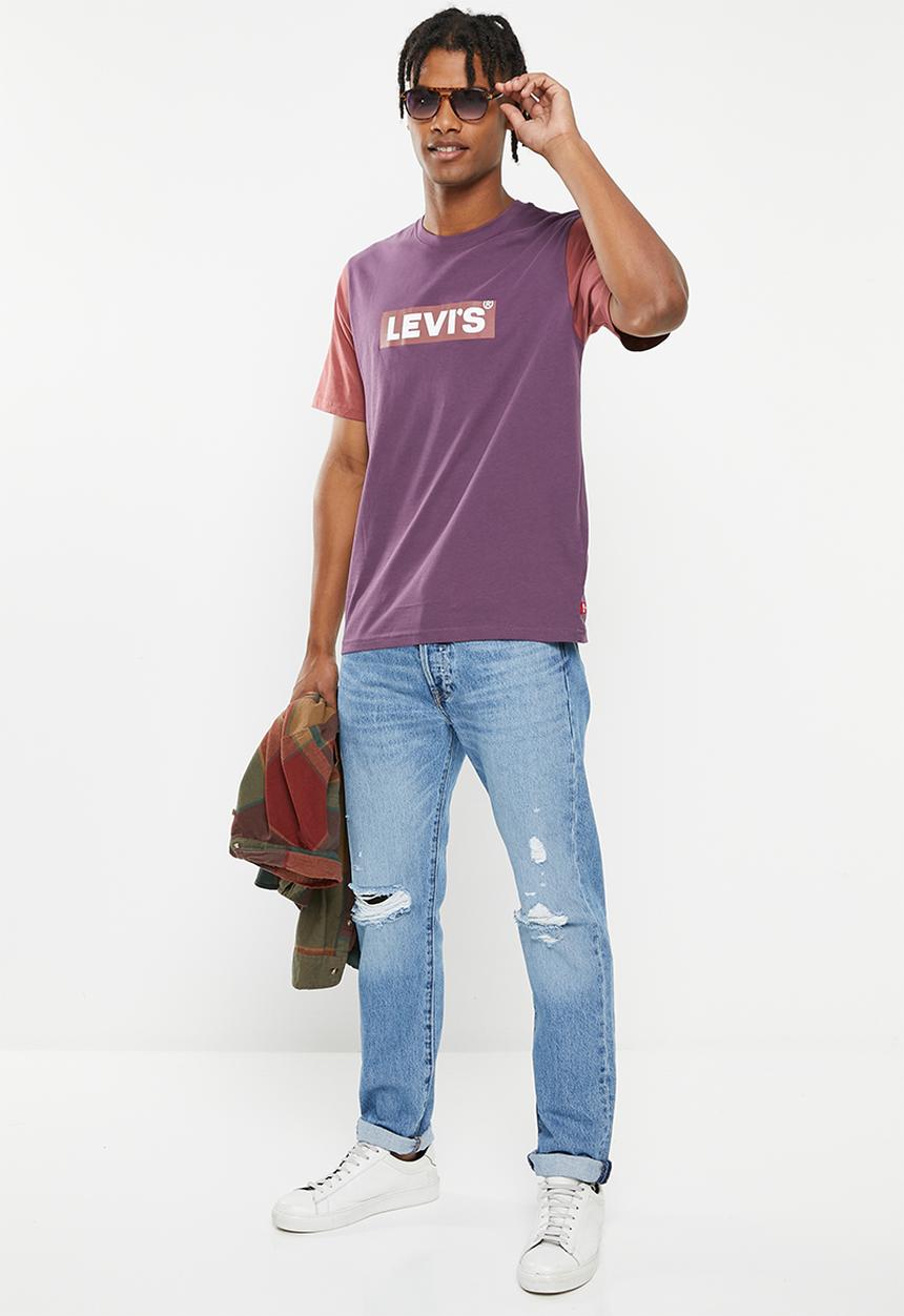 Levi’s® - Short sleeve relaxed fit tee colorblock bt - hortens
