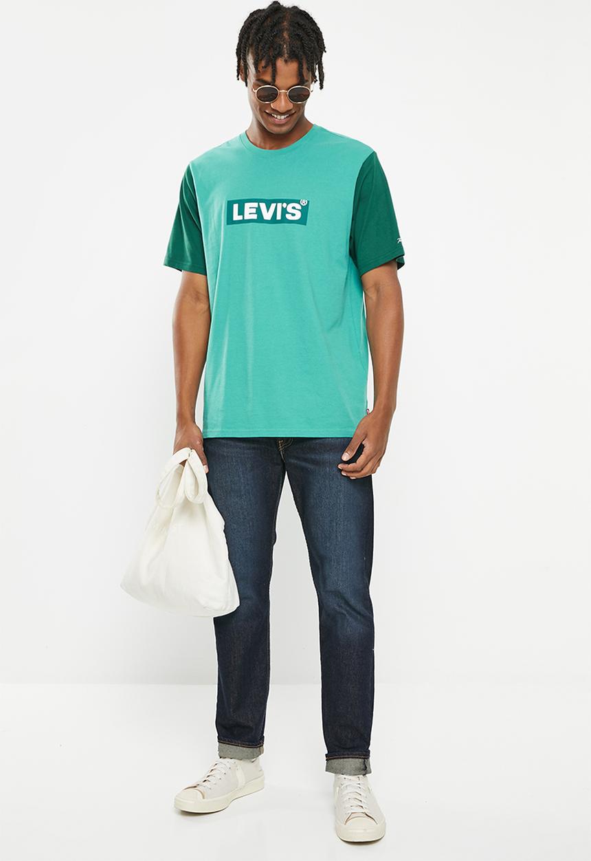 Levi’s® - Short sleeve relaxed fit tee colorblock bt - green