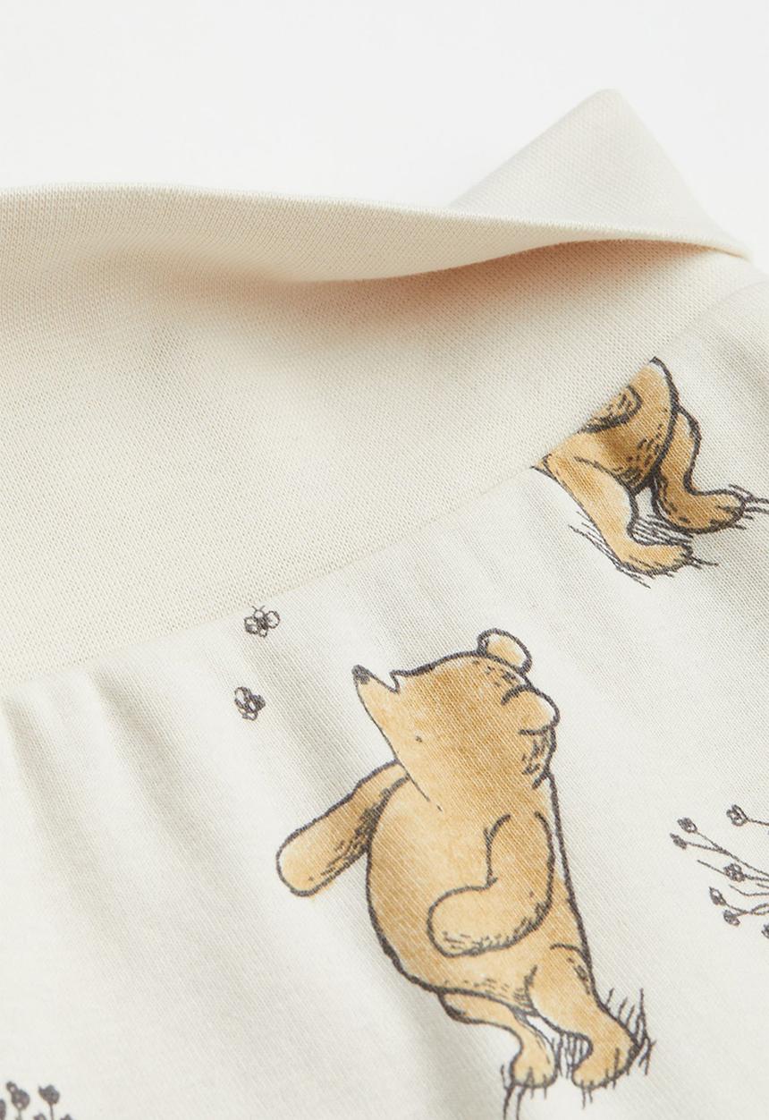 H&M - 3-Piece jersey set - cream/winnie the pooh