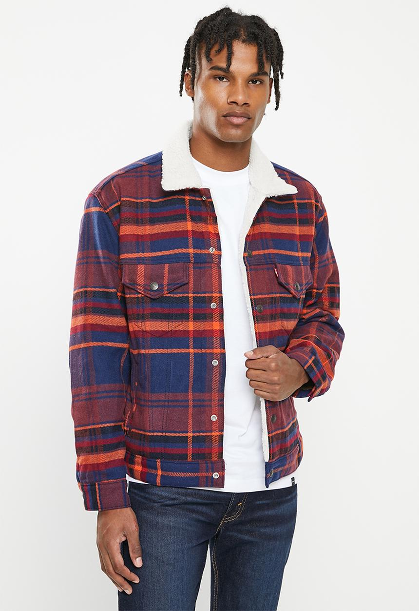Levi’s® - Vintage sherpa trucker plaid pd5337 mb - paul plaid