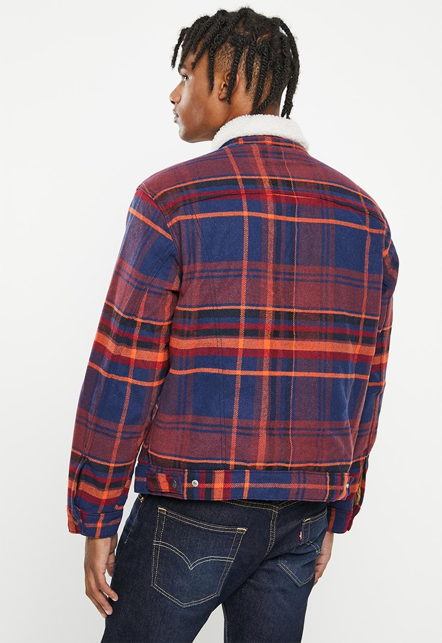 Levi’s® - Vintage sherpa trucker plaid pd5337 mb - paul plaid