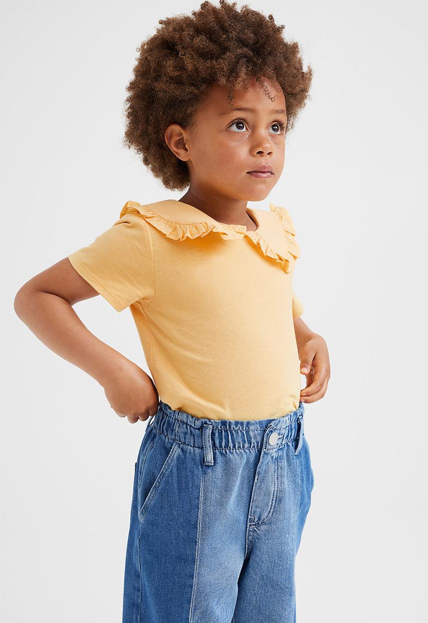 H&M - Collared T-shirt - yellow