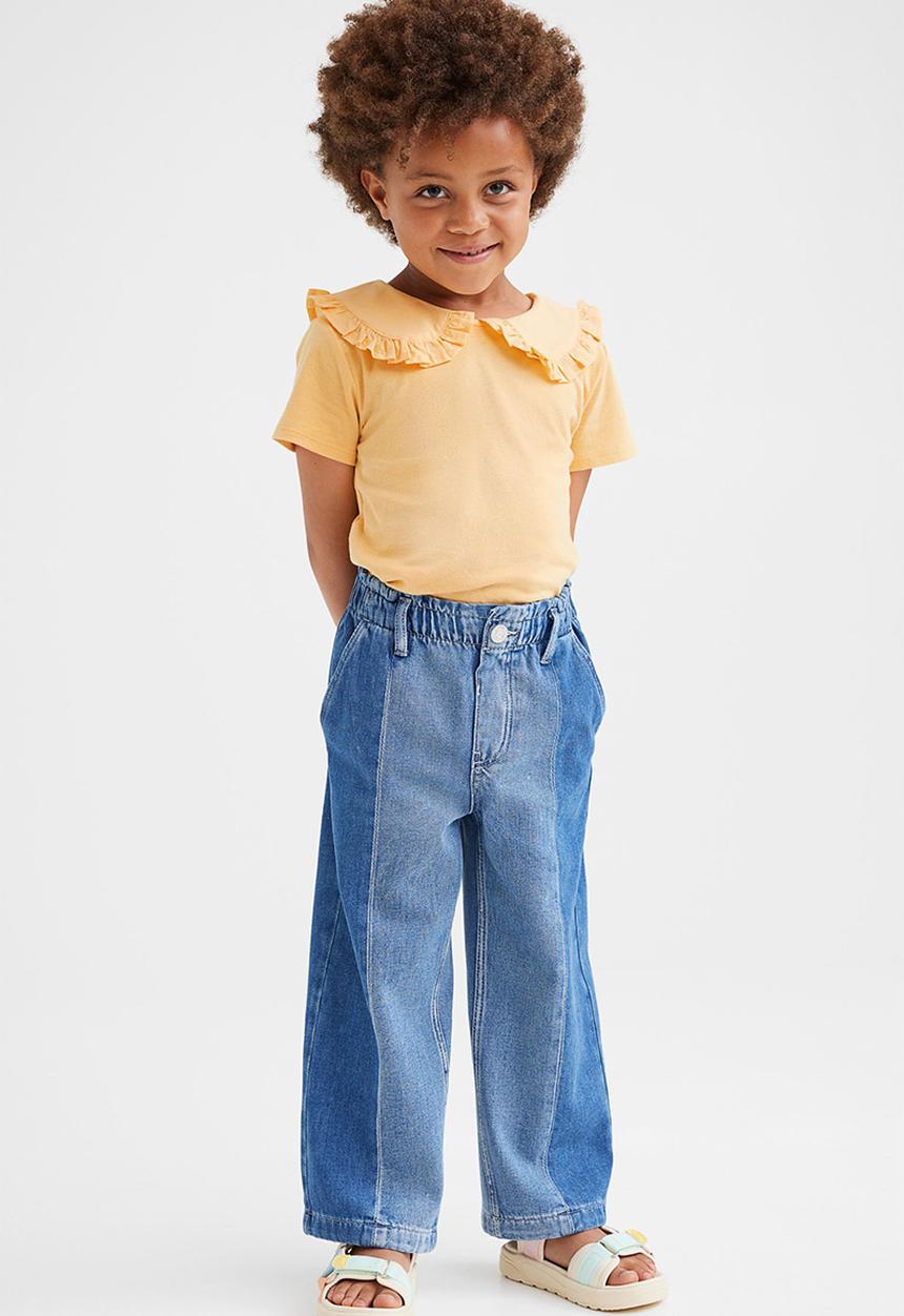 H&M - Collared T-shirt - yellow