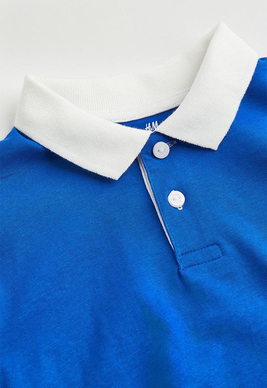 H&M - Cotton rugby shirt - cobalt blue