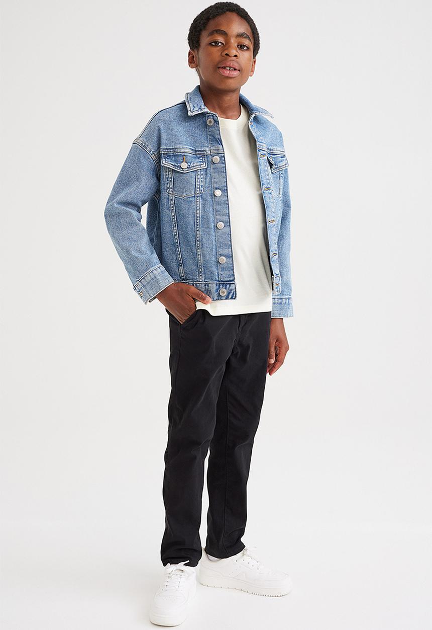 H&M - Slim fit chinos - black