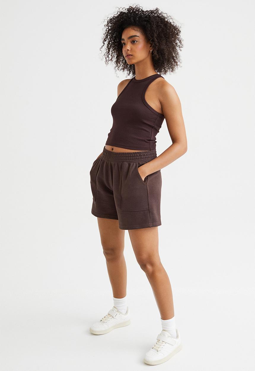 H&M - Ribbed vest top - brown