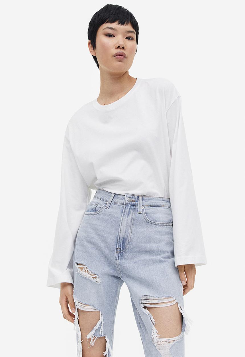 H&M - Mom comfort ultra high jeans - blue