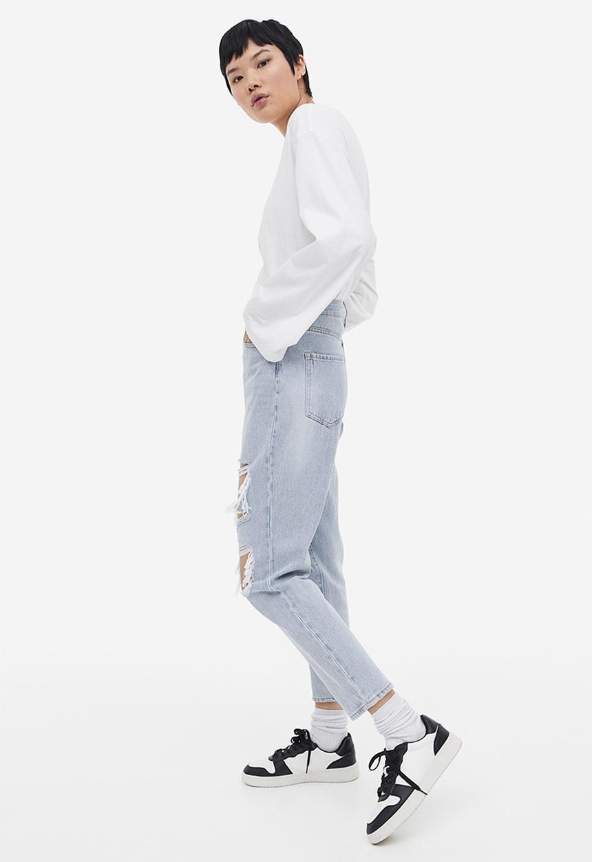 H&M - Mom comfort ultra high jeans - blue