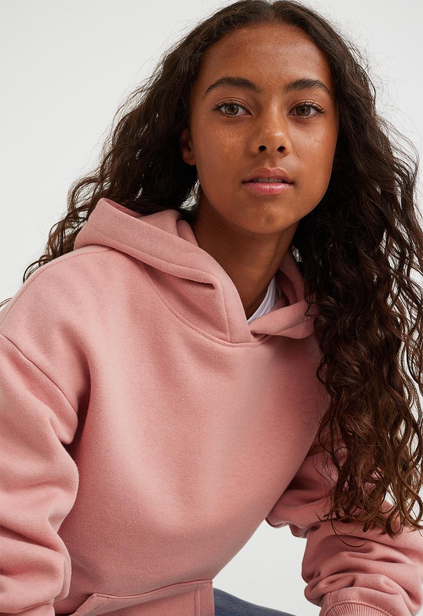 H&M - Oversized hoodie - light pink