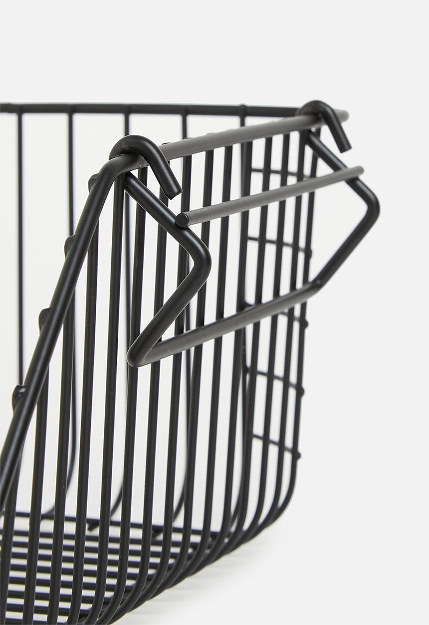 Excellent Houseware - Wire metal basket - black