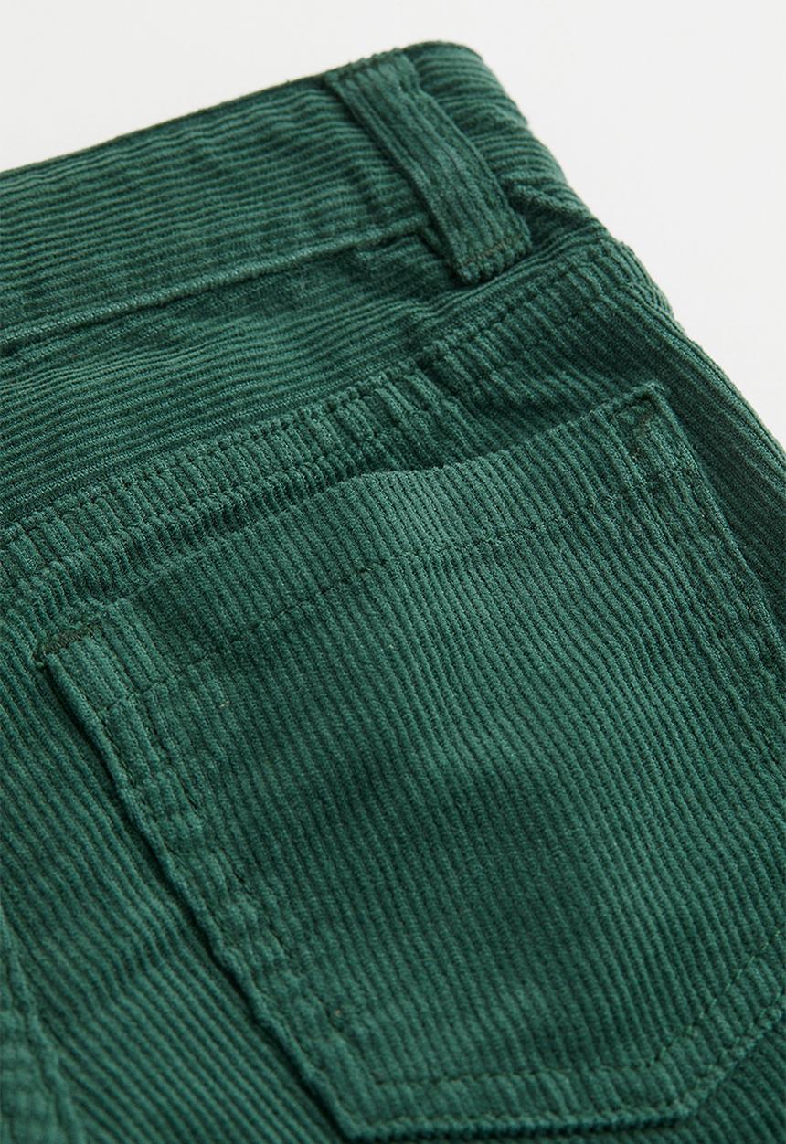 H&M - Slim fit corduroy trousers - green