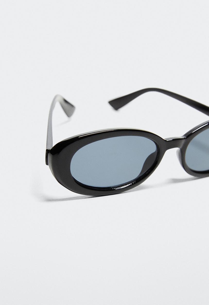 MANGO - Sunglasses oval - black