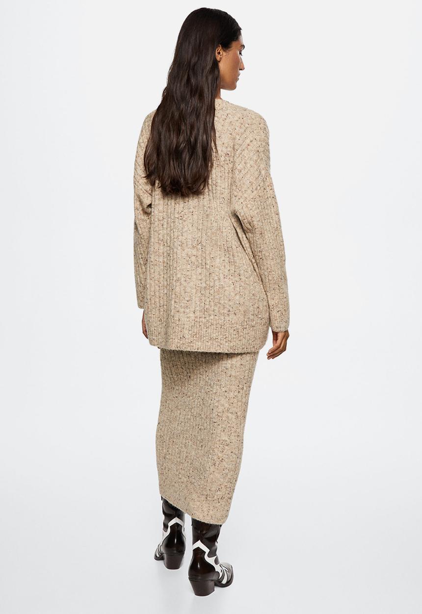 MANGO - Cardigan salty - medium brown